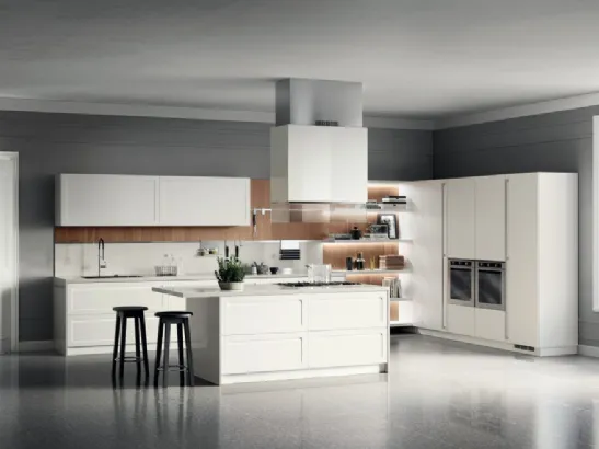 Cucina Moderna Carattere Bianco Prestige di Scavolini