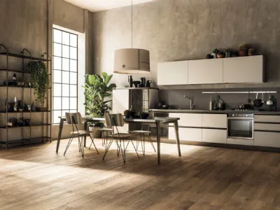 Cucina Moderna Diesel Open Workshop 11 in decorativo Soft Beige di Scavolini