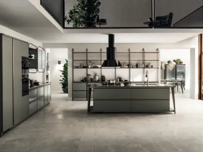 Cucina Moderna Diesel Open Workshop 09 Verde Minerale di Scavolini