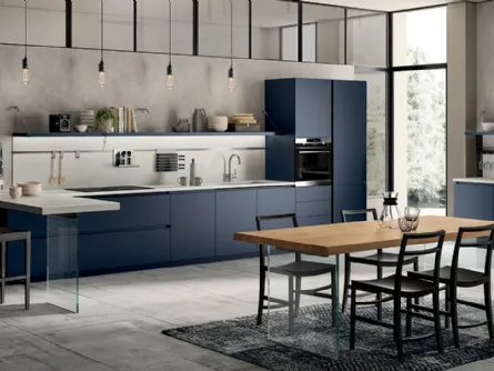 Cucina Moderna Liberamente Blu Moon di Scavolini