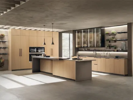 Cucina Moderna Mia in Rovere Grano di Scavolini