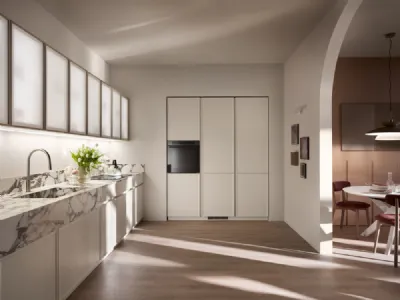 Cucina Moderna ad angolo Poetica 02 in legno di Frassino di Scavolini